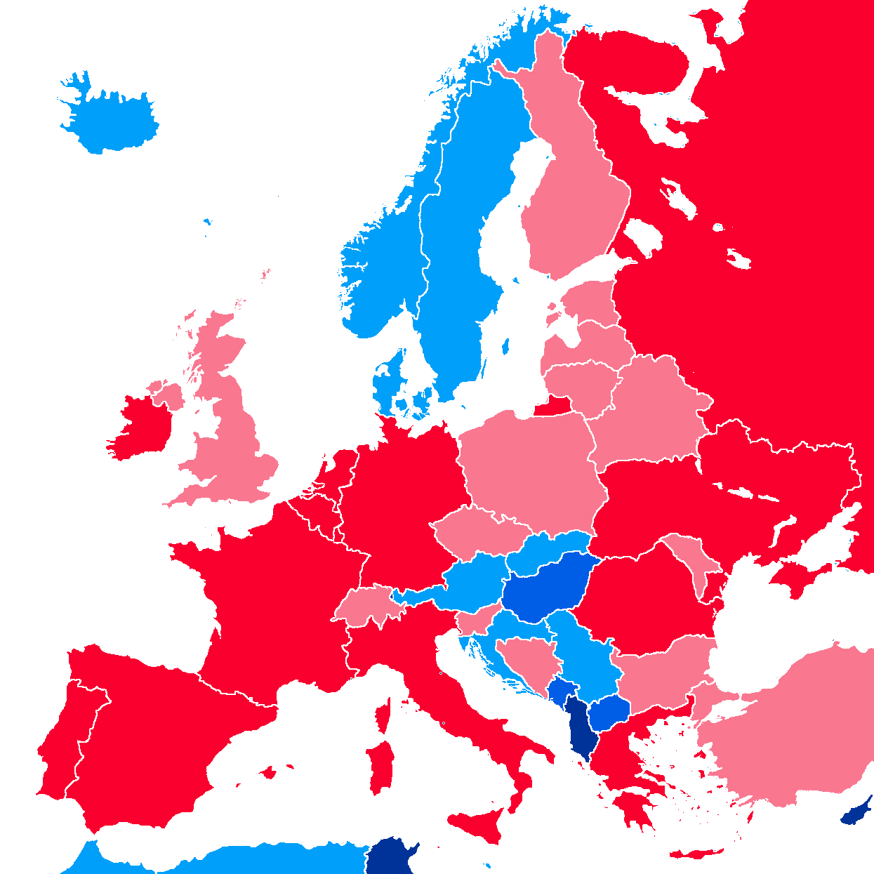 EURAO map